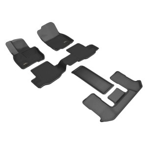 Mazda CX-90 Floor Mat Set - 3D MAXpider - Kagu Series - Black - `24-`26 Mazda CX-90 Floor Mat Set - 3D MAXpider - Kagu Series - Black - `24-`26